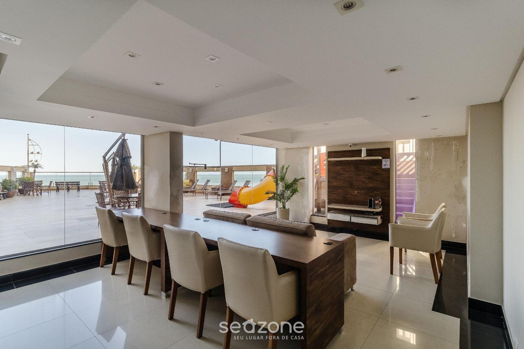 Apto Vista Mar C/ Churrasq. Na Orla Bc Cet1604 Apartamento