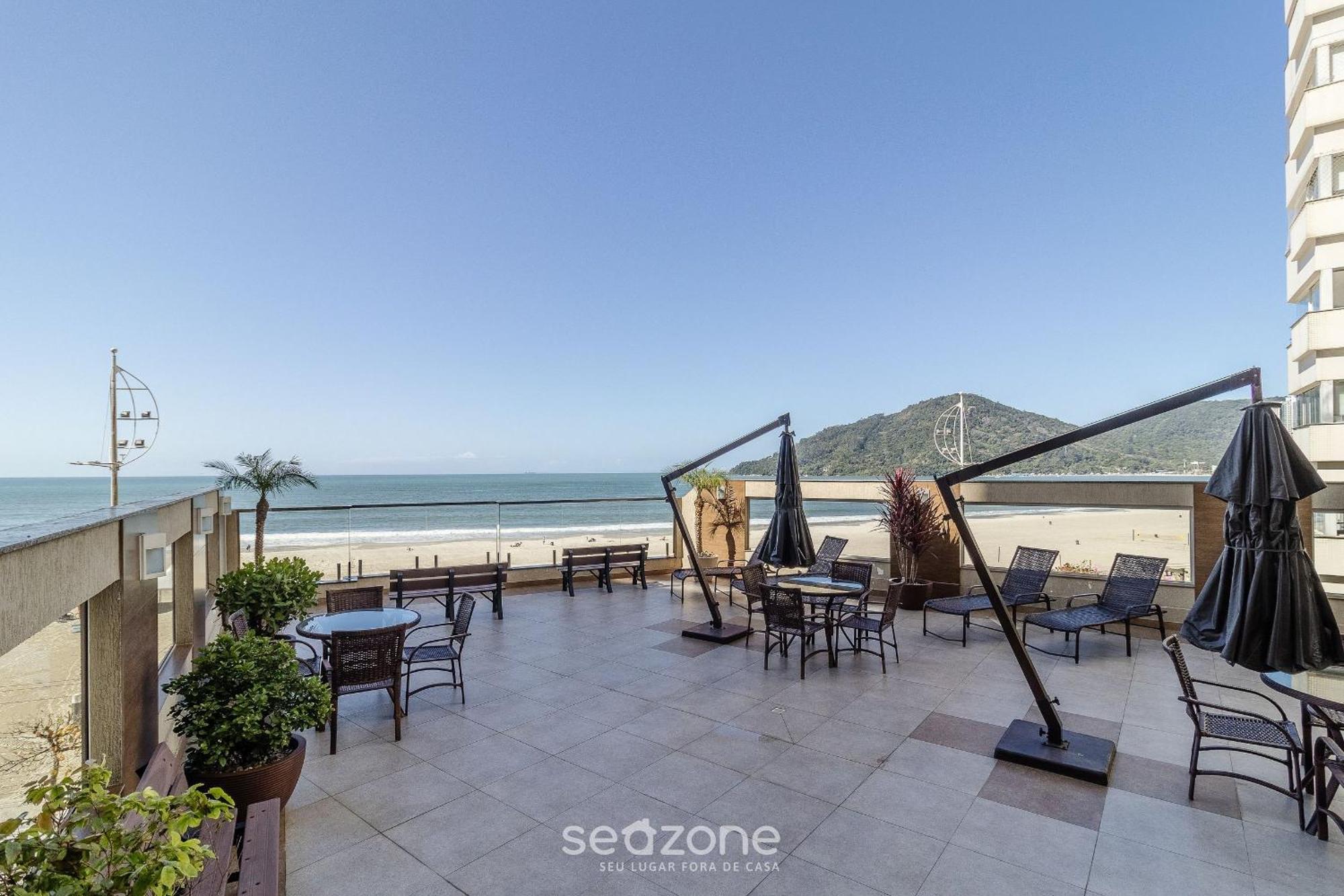 Apto Vista Mar C/ Churrasq. Na Orla Bc Cet1604 * Balneário Camboriú